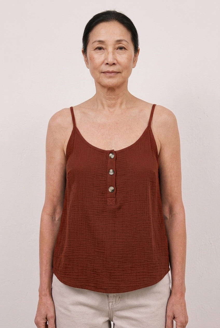 Elegant Button-Front Blouse for Women, Strap Detail Lightweight, for Work, Casual, Date Night & Everyday Wear