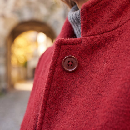 Lea | Stand-Collar Structured Winter Coat