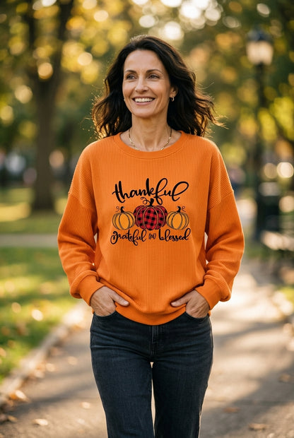 Cozy Pullover Sweatshirt for Women, Soft Relaxed-Fit Long-Sleeve Graphic, for Fall, Holiday, Casual & Everyday Wear
