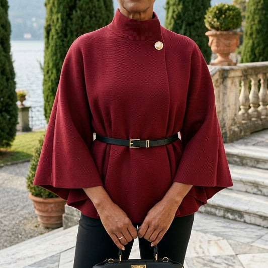 Lida | Batwing Cape Coat