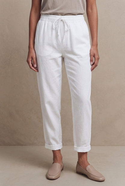 Relaxed Breathable Stretch Pants for Women, Lightweight Flexible Trousers for Work, Casual, Travel & Everyday Wear