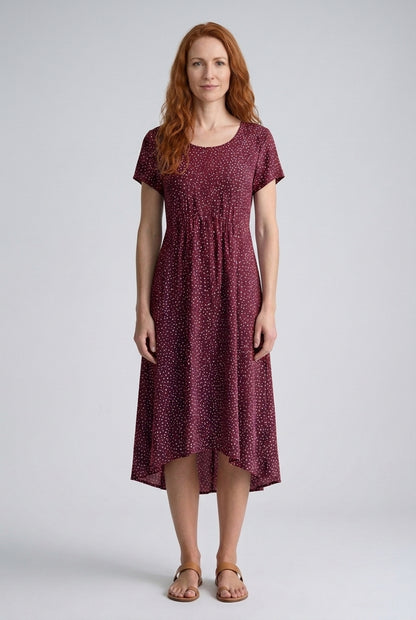 Elegant A-Line Dress for Women, Lightweight Summer Midi with Refined Neckline, for Daytime, Evening & Everyday Wear