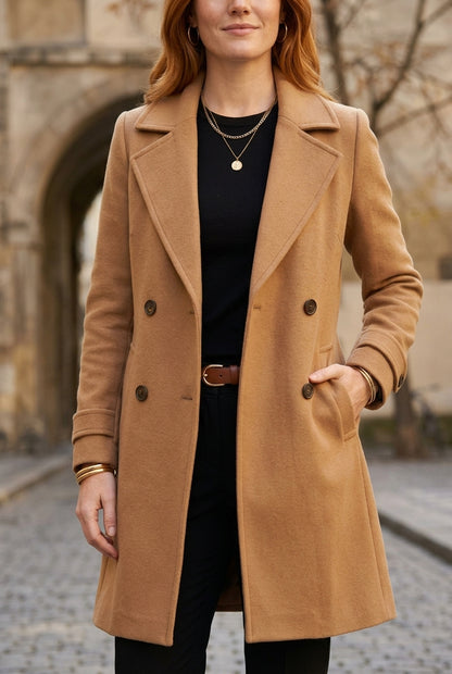 Isa | Classic Tailored Slim-Fit Coat