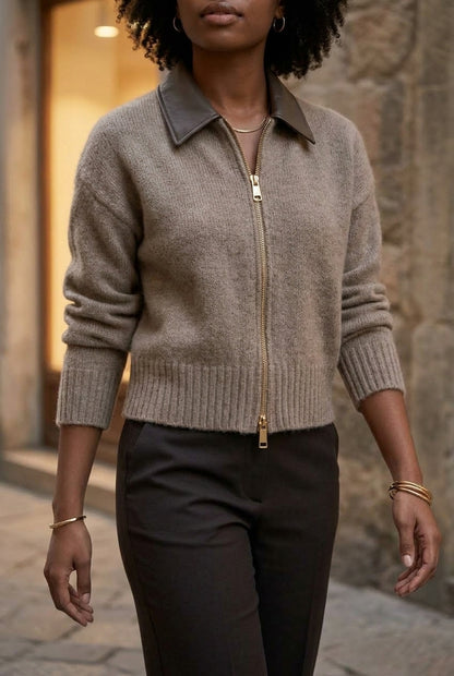 Frida | Patchwork Cropped Cardigan