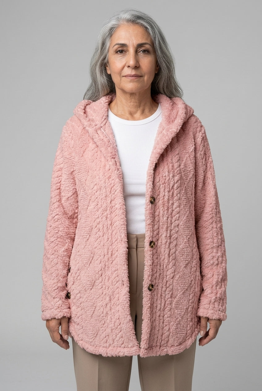 Lodovica Reverie | Oversized Hooded Fleece Cardigan
