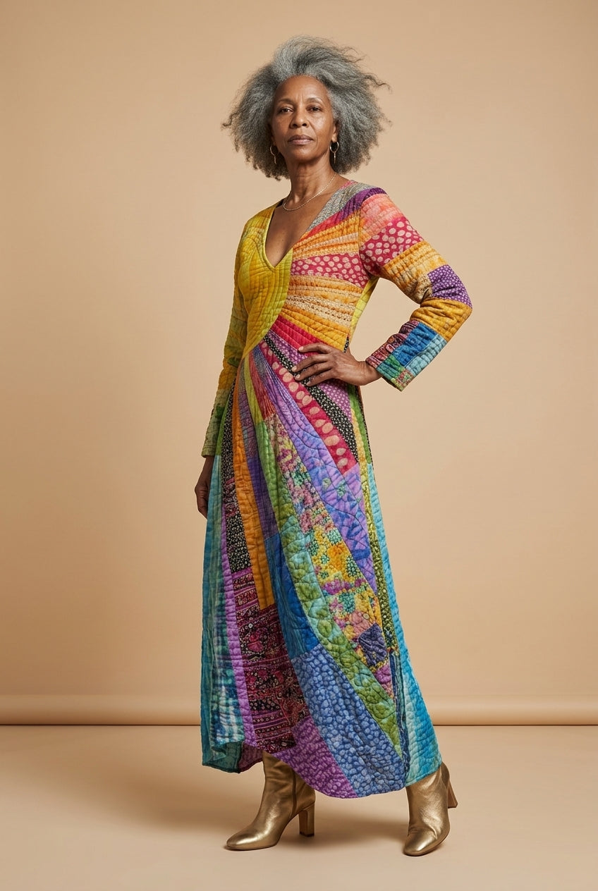 Joelle | Bohemian V-Neck Sun Dress