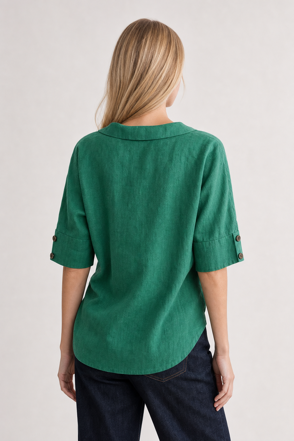 Sophie | Women's Relaxed Linen V-Neck Tunic Blouse