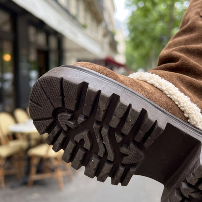 Zolis | Sherpa-Lined Suede Platform Boot