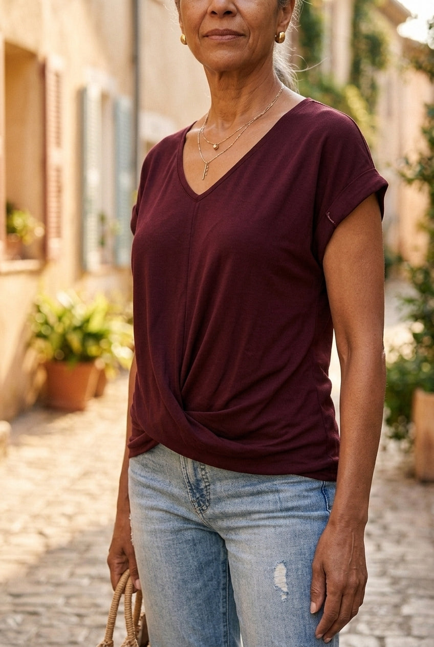 Ariadne | Relaxed V-Neck Top
