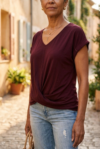Ariadne | Relaxed V-Neck Top