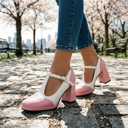 Leopoldine | Patent Brogue Loafers