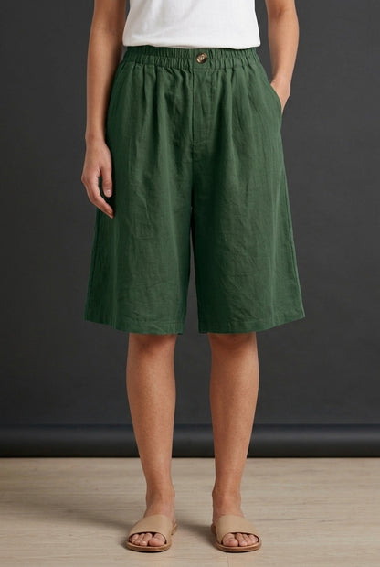 Casual Oversized Shorts for Women, Cotton Relaxed Fit Breathable Summer, for Beach, Weekend & Everyday Wear