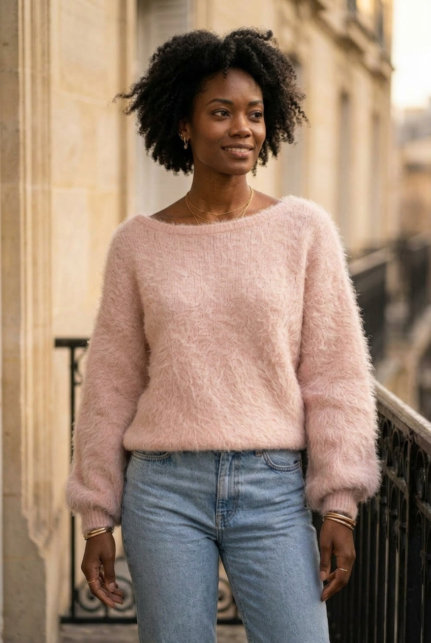 Zada | Plush Crew-Neck Pullover