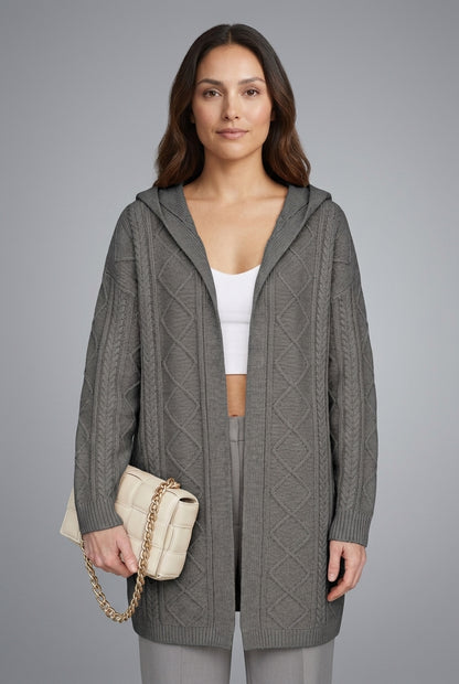 Rina | Extended Hooded Cardigan