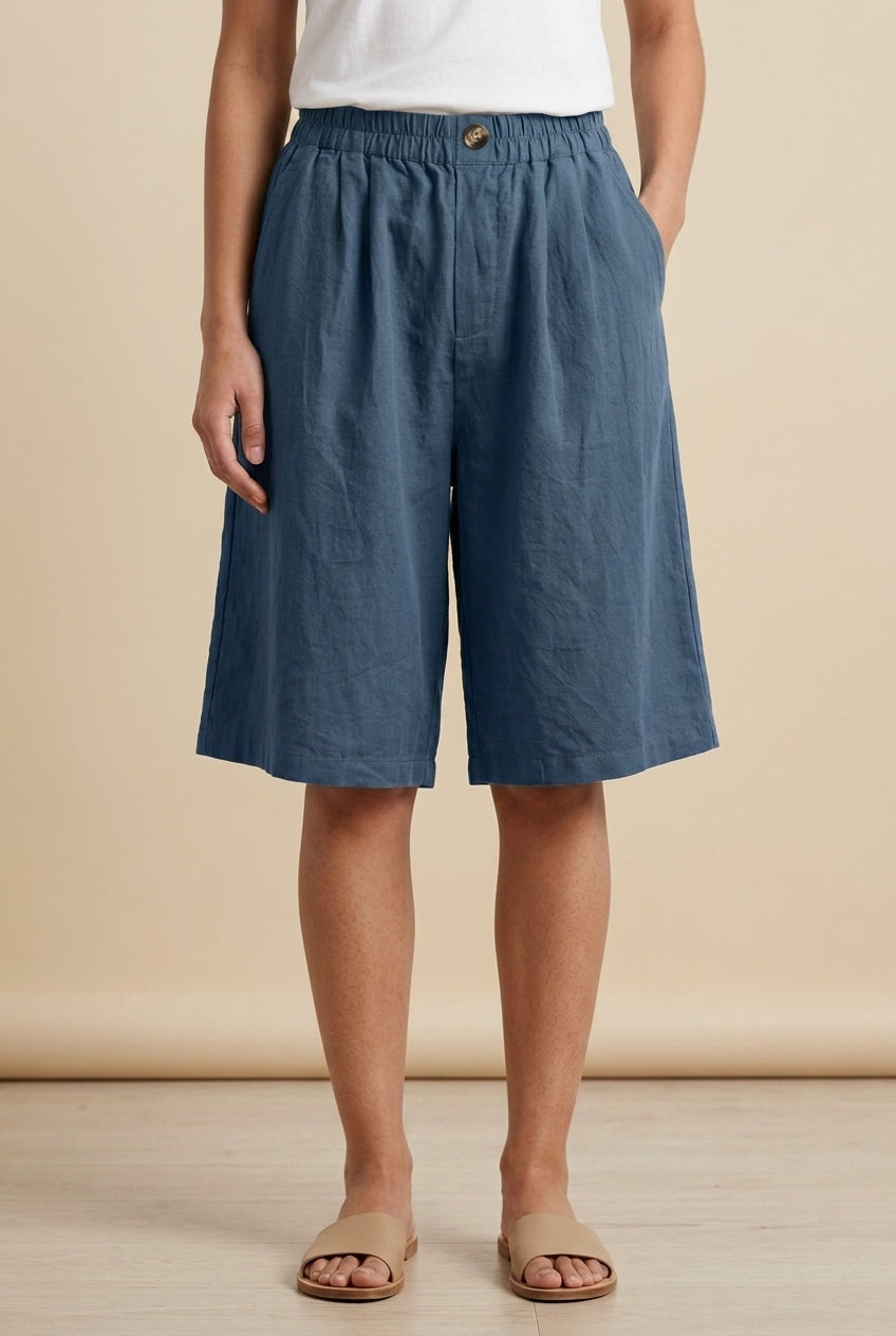 Casual Oversized Shorts for Women, Cotton Relaxed Fit Breathable Summer, for Beach, Weekend & Everyday Wear