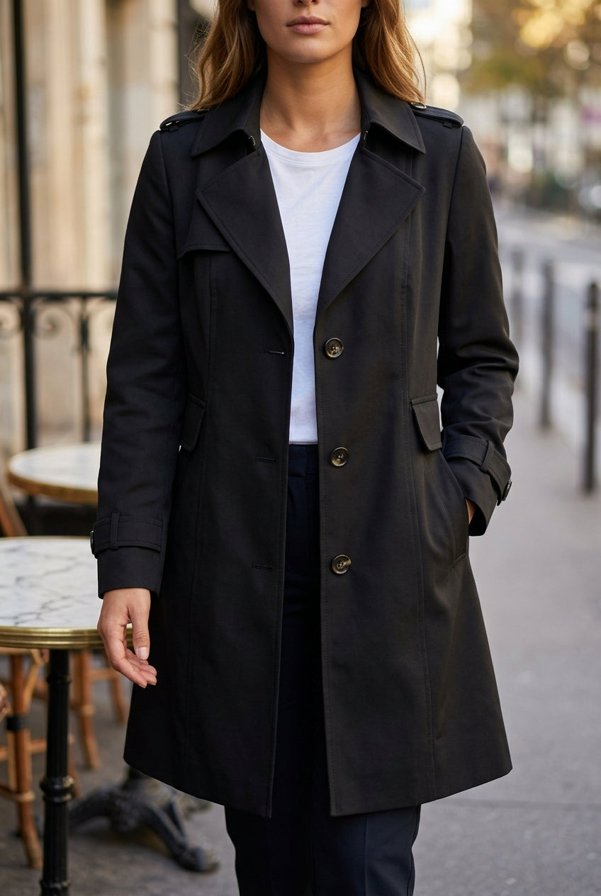 Wava | Single-Breasted Trench Coat
