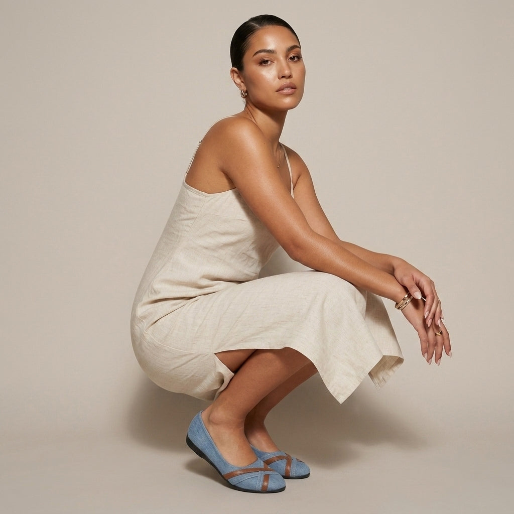 Nadege | Canvas Slip-On Flats