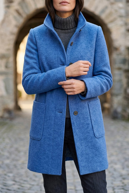 Lea | Stand-Collar Structured Winter Coat