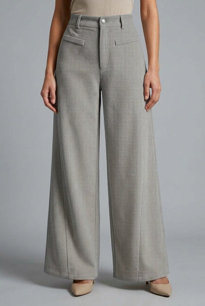 Evise | Corduroy Straight-Leg Trousers