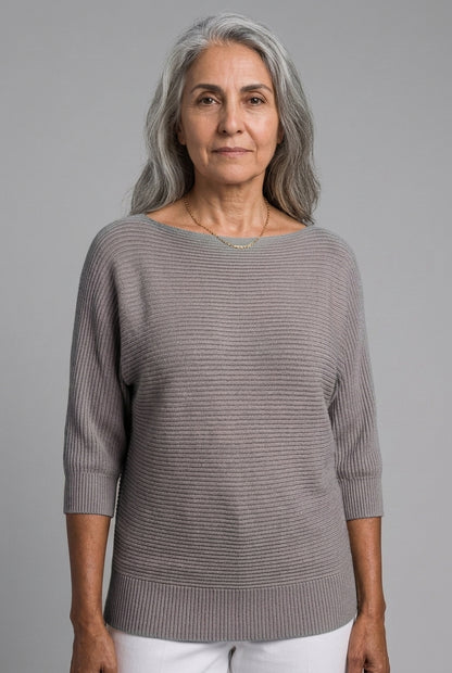 Ferdinande Anouk | Ribbed Cotton-Blend Sweater