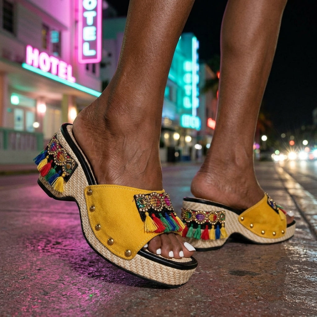Kassia Laetitia | Boho Platform Heels