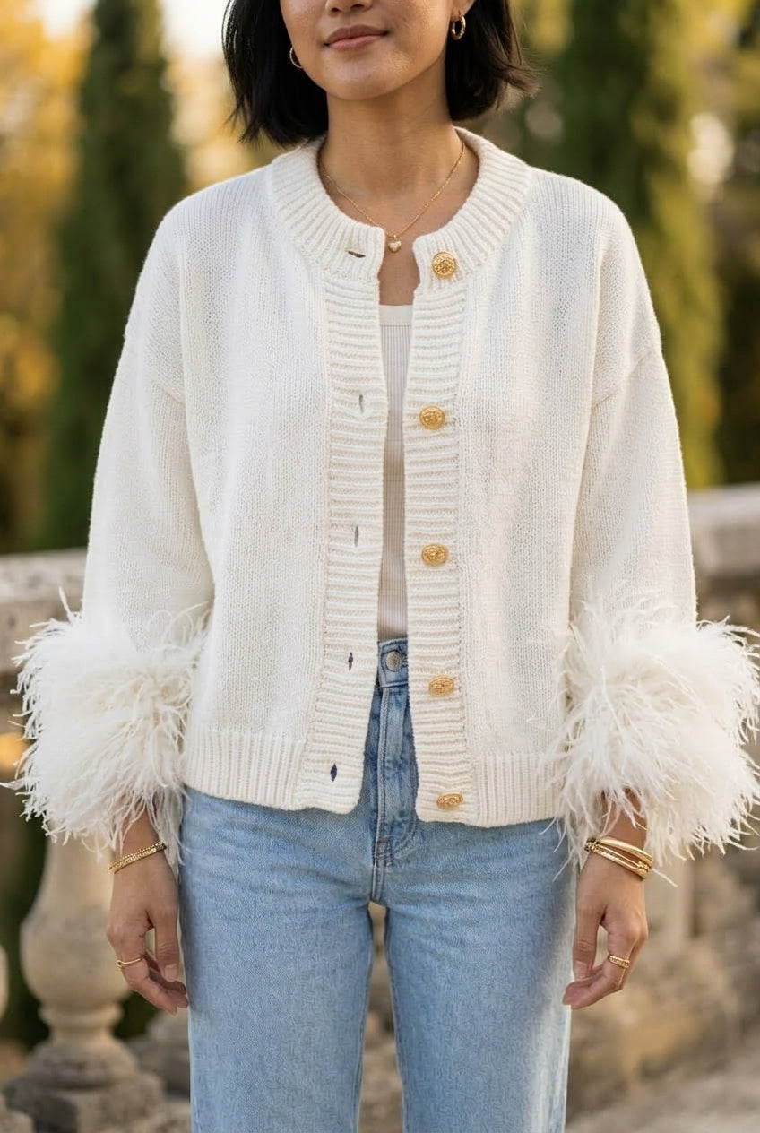 Onlyn | Loose Knit Button Cardigan