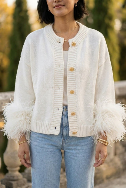 Onlyn | Loose Knit Button Cardigan