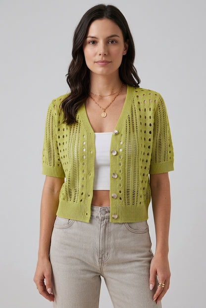 Caroline | Lightweight Short Sleeve Cardigan