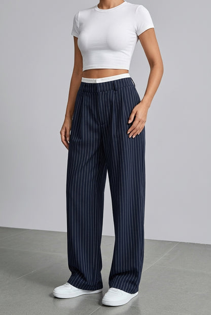 Marta | Striped Wide-Leg Trousers