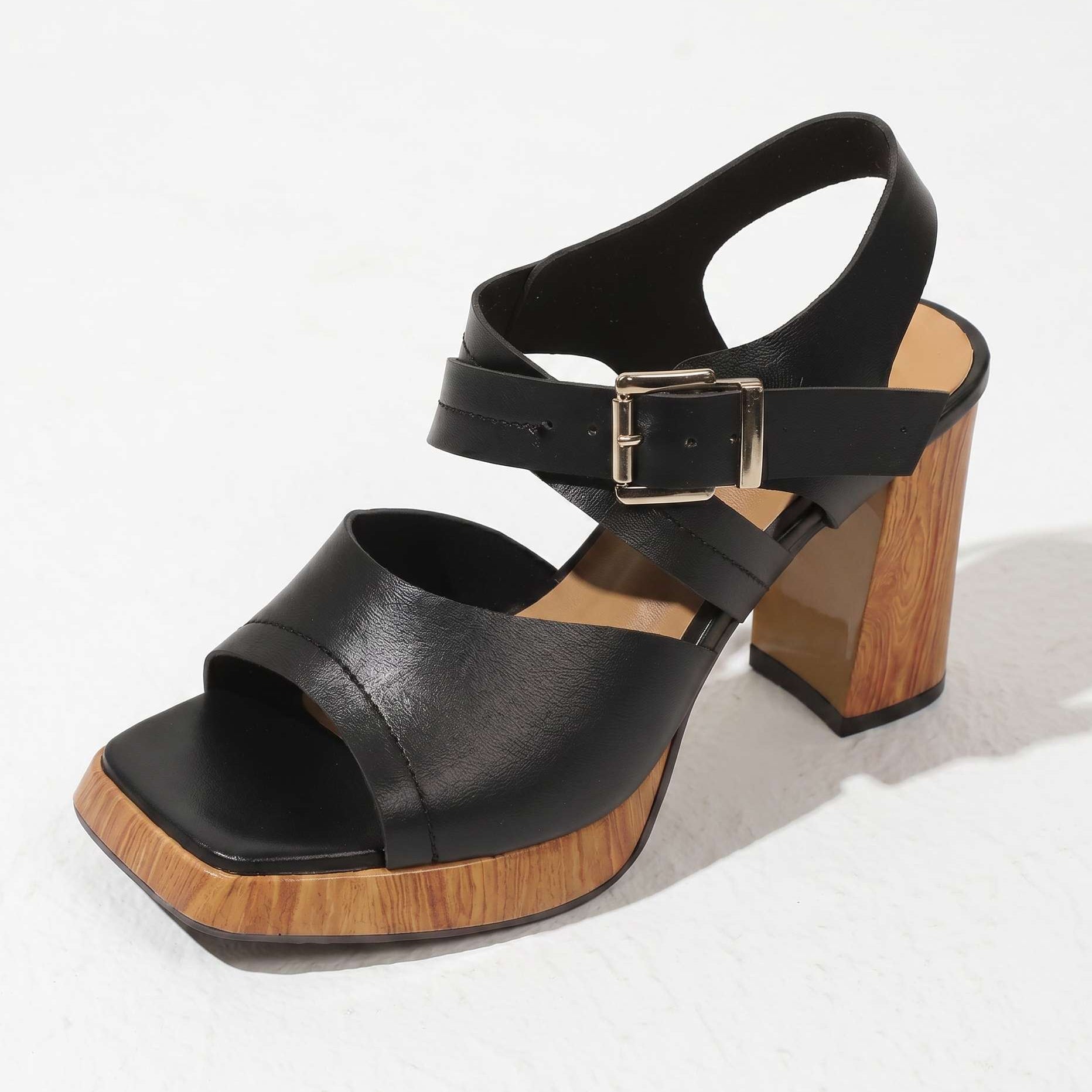 Elinor | Buckle Platform Heels